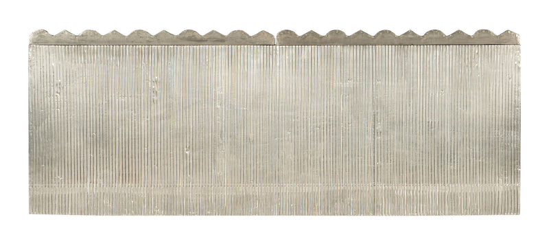 Melange - Mackenna 2-Door Chest - Pearl Silver