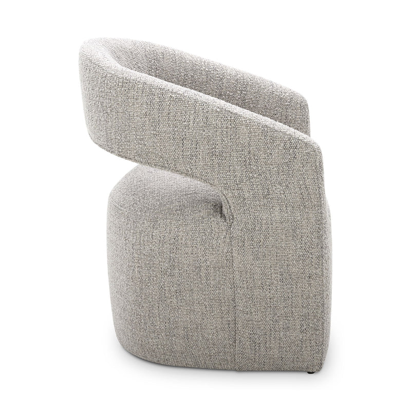 Barrow - Rolling Dining Chair - Gray Storm