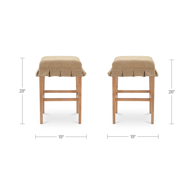 Anna - Counter Stool - Light Brown