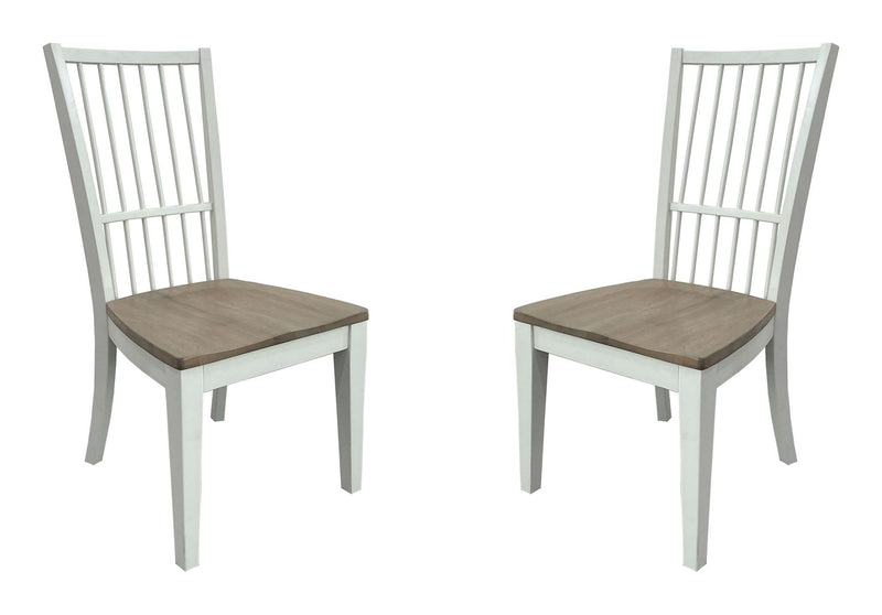 Americana Modern Dining - Spindle Back Dining Chair (Set of 2) - Cotton White