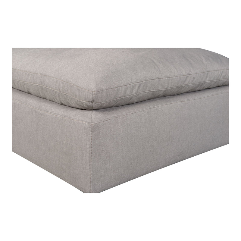Terra - Livesmart Fabric Condo Ottoman - Light Gray