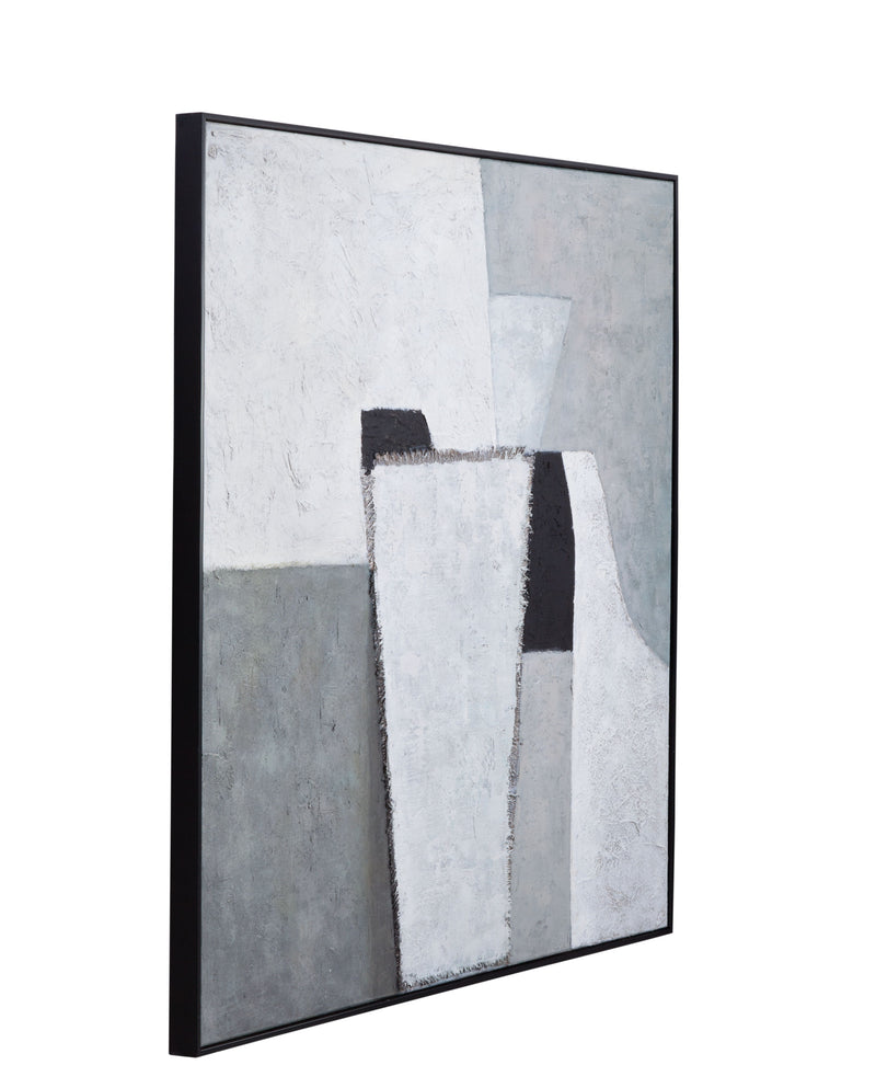 Landen Canvas Art - Gray