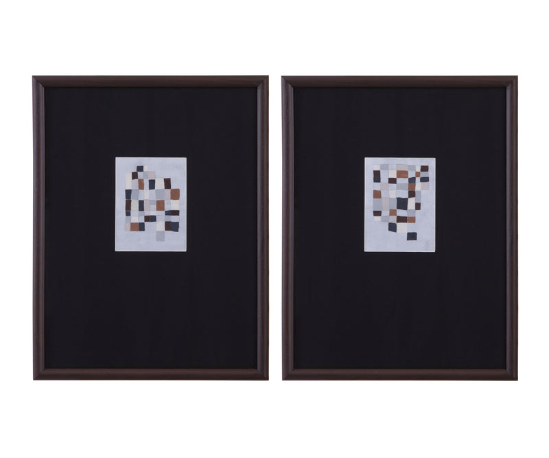 Multi Parcels II Framed Print - Black / Gray