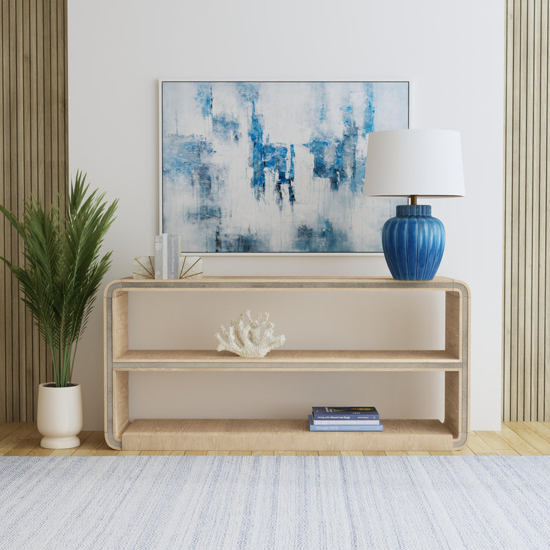 Damone - Console Table - Cerused White Oak