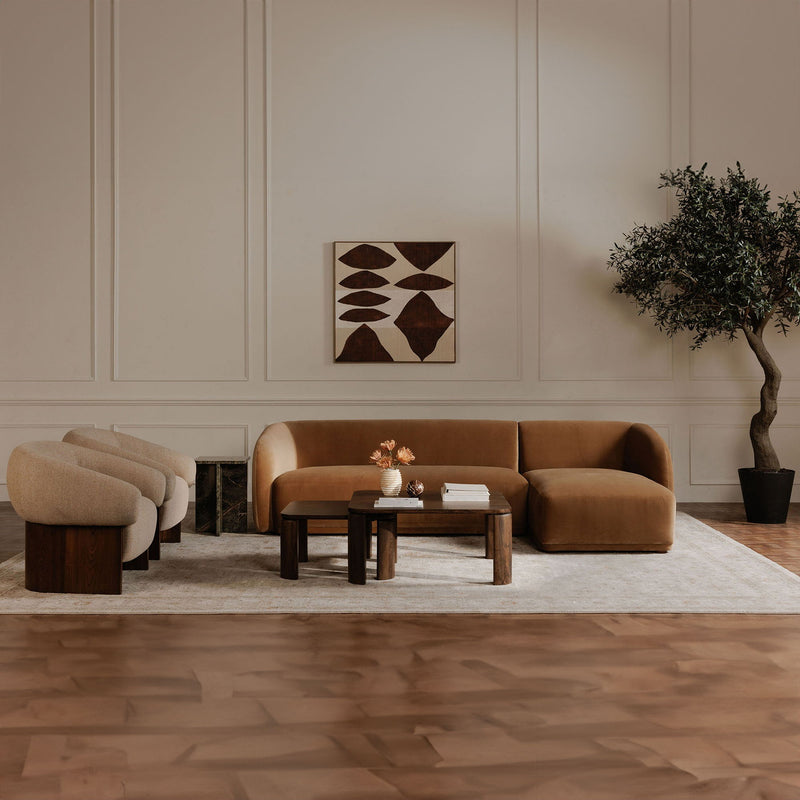 Faye - Right Sectional - Tan
