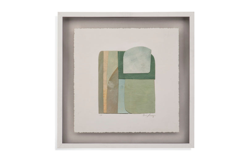 Color Structure I Framed Print - Green