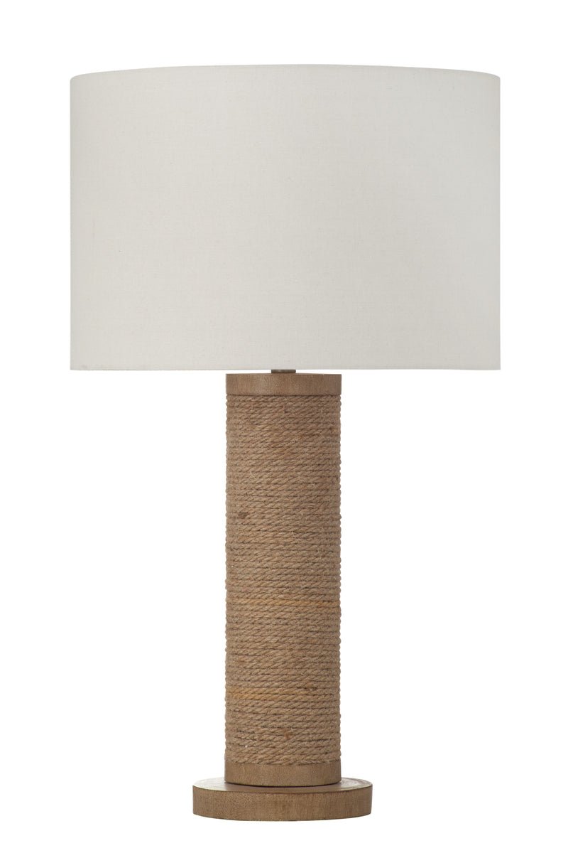 Adams - Table Lamp - Natural Rope / White