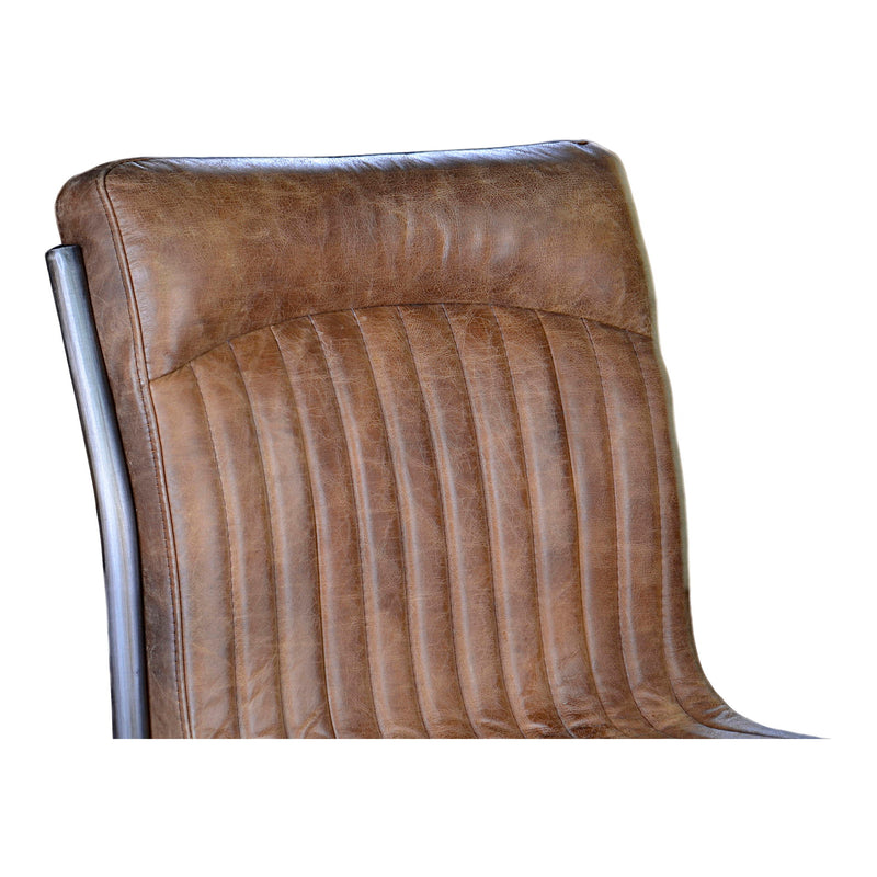 Ansel - Leather Dining Chair (Set of 2) - Grazed Brown