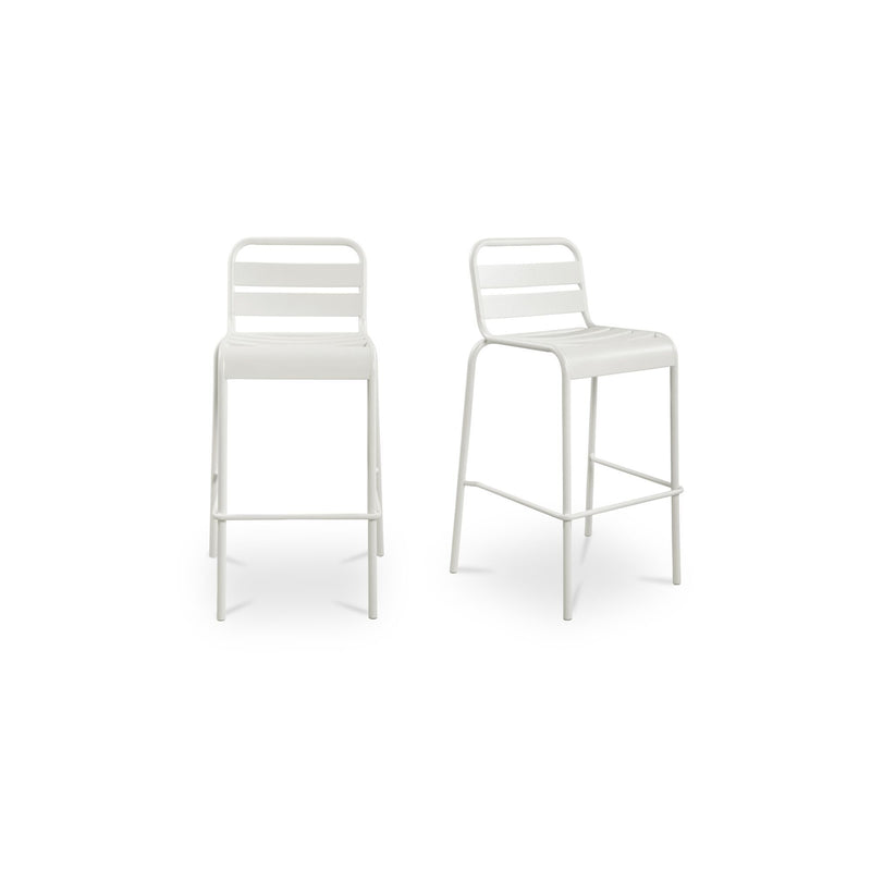 Kade - Outdoor Bar Stool (Set of 2) - White