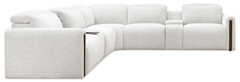 MS - Anaheim Seven-Piece Power Sectional - White