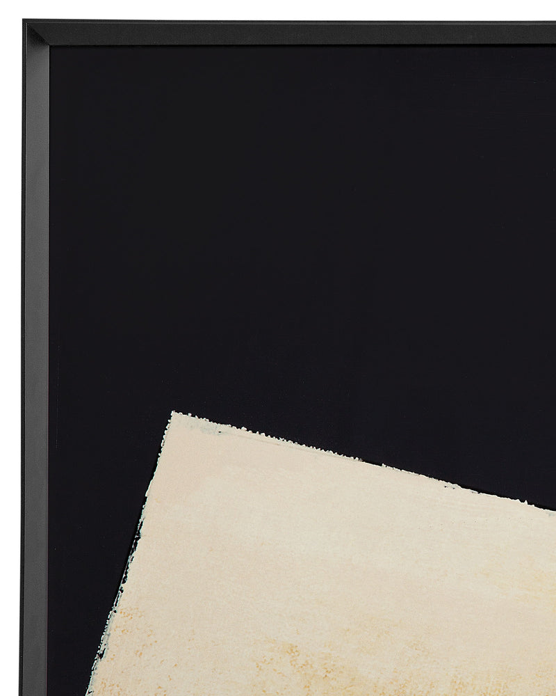 Optical I Framed Art - Beige / Black