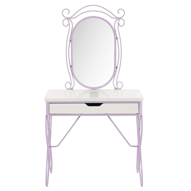 Priya II - Vanity Set - White & Light Purple