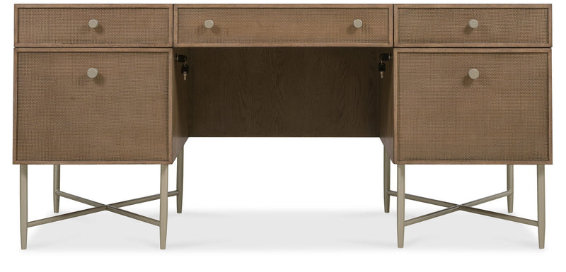 Sonnet - Sonnet Executive Desk - Dark Gray
