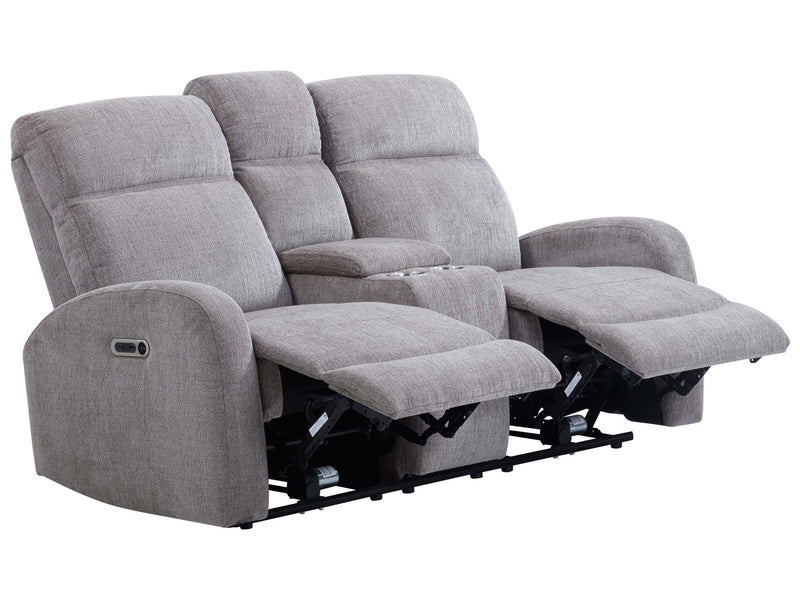 Tuscany - Power Reclining Console Loveseat - Whiskers Nature