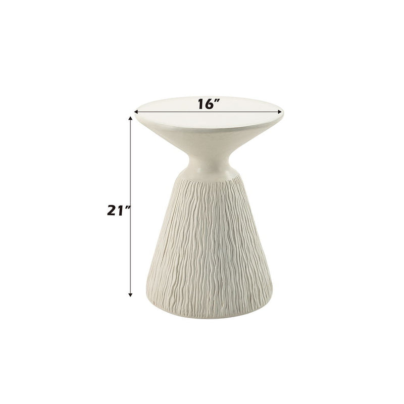 Duane - Accent Table - Natural White
