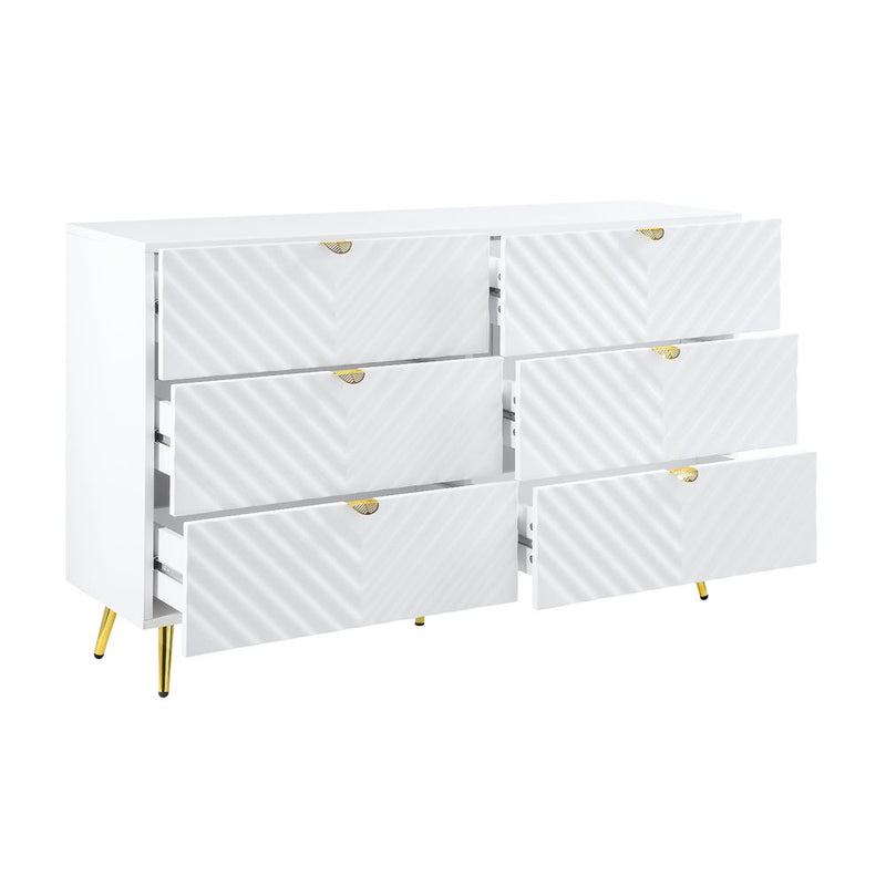Gaines - 55" Dresser - White High Gloss
