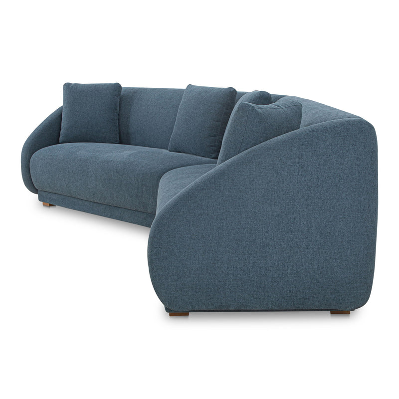 Fraser - 2 Piece Modular Sofa - Deep Blue
