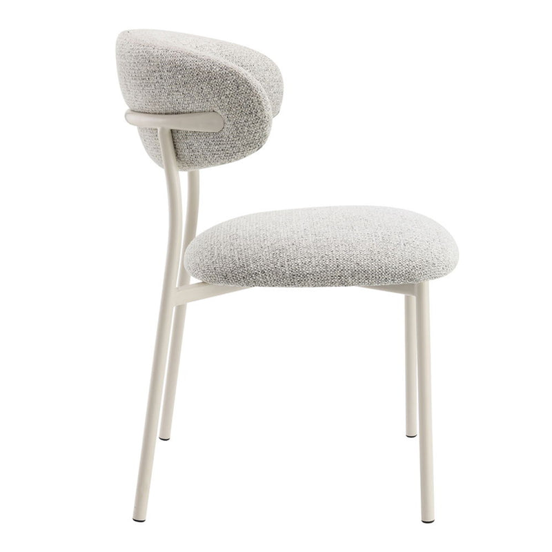 Kalam - Side Chair (Set of 2) - Gray Fabric & Beige