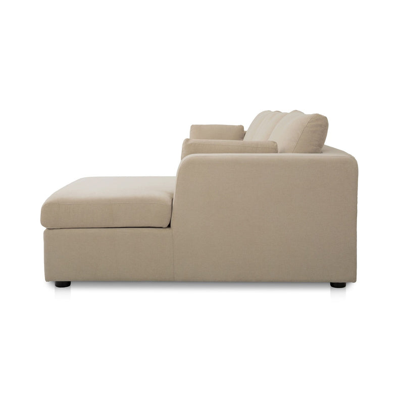 Burrow - Sleeper Sectional With Right Storage Chaise - Sand