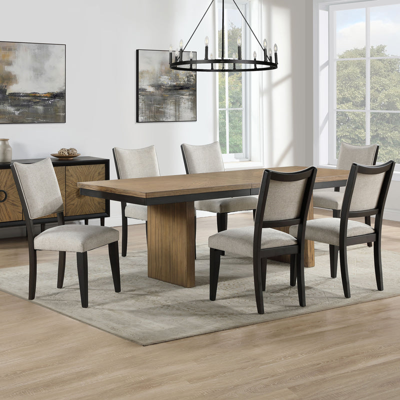 Roatan - 7 Piece Table Dining Set - Brown