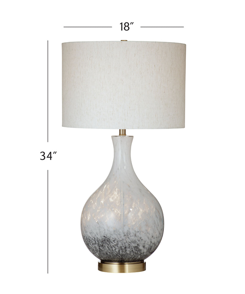 Spey - Table Lamp - White / Black / Brushed Gold
