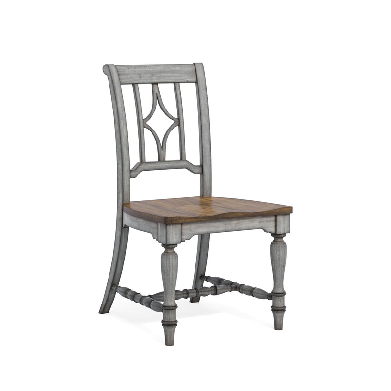 Plymouth - Dining Chair - Gray / Dark Brown