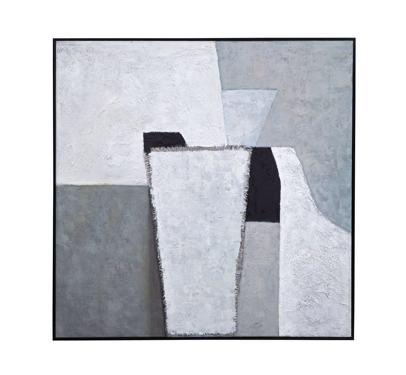 Landen Canvas Art - Gray