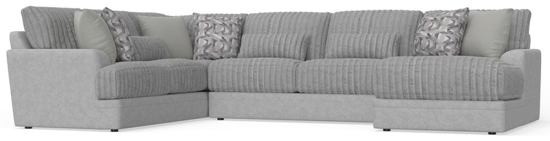 Titan - Sectional With Comfort Coil Seating And Accent Pillows Included
