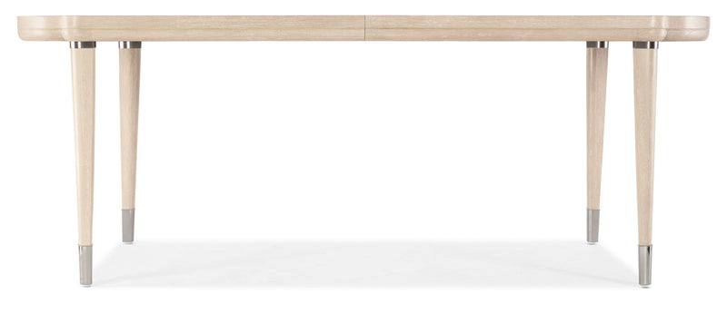 Nouveau Chic - Rectangle Dining Table With 1-22" Leaf - Light Brown