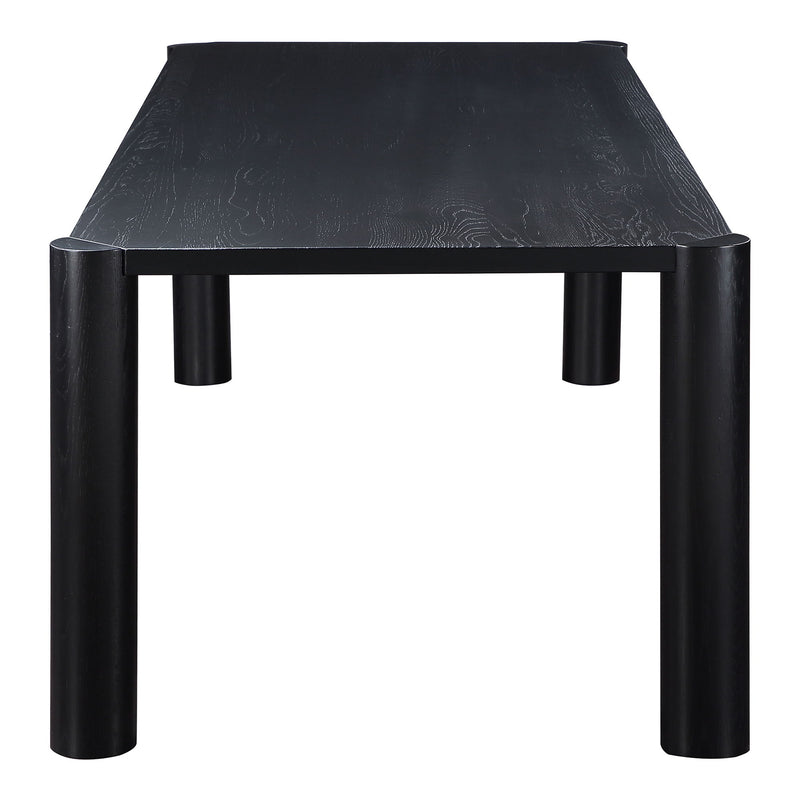 Post - Large Dining Table - Black Oak