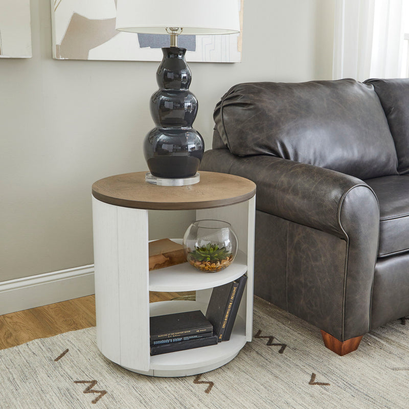 Melody - Round End Table - White