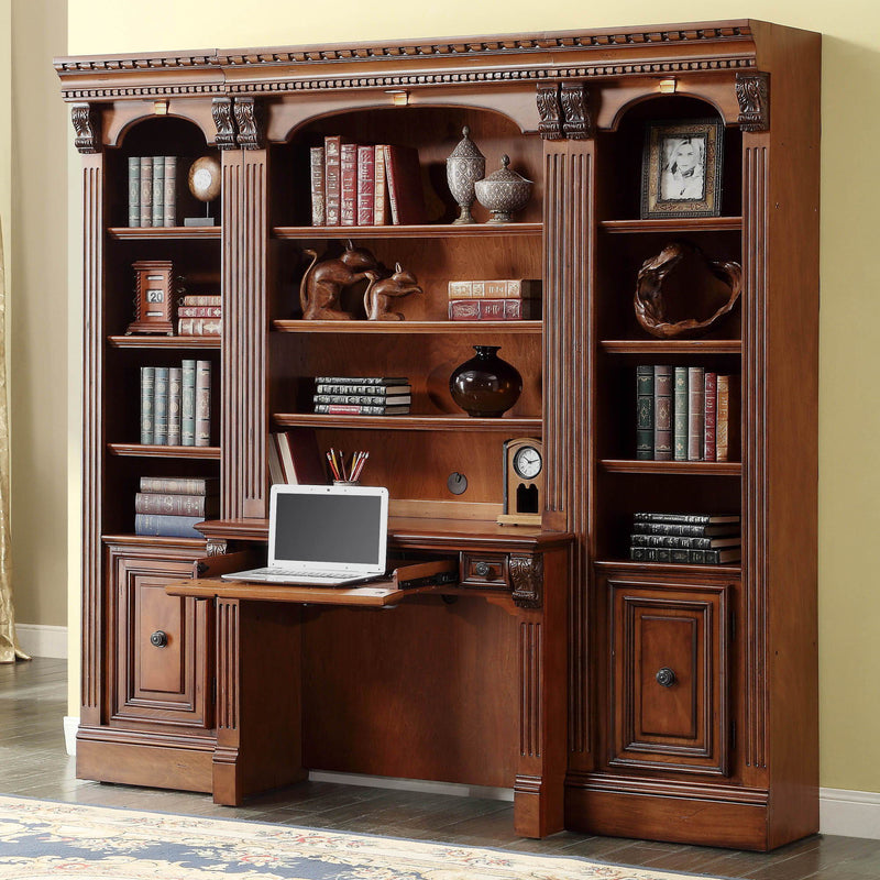 Huntington - Library Desk (2 Piece) - Antique Vintage Pecan