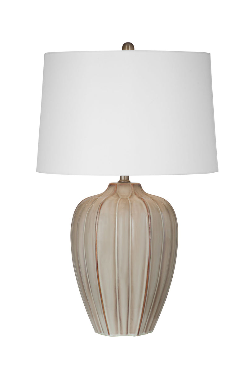 Camilo - Table Lamp - Beige / White
