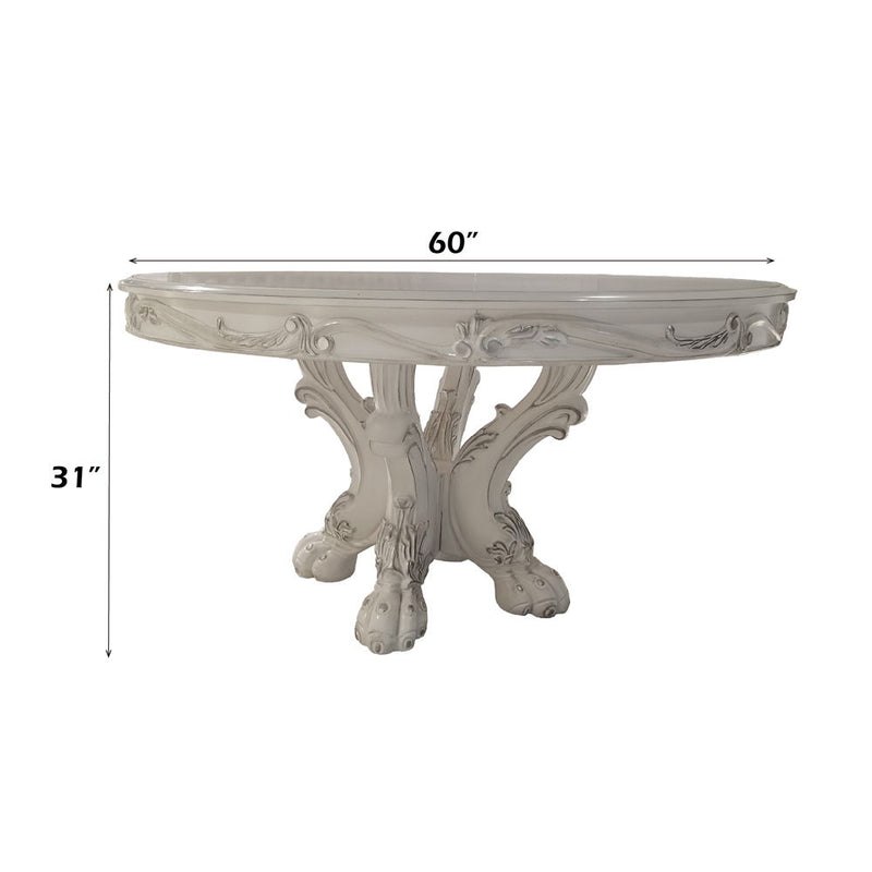 Dresden - Round Dining Table - Bone White