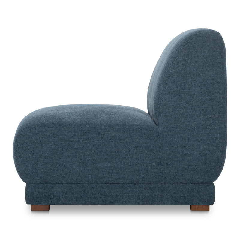 Fraser - Slipper Chair - Deep Blue