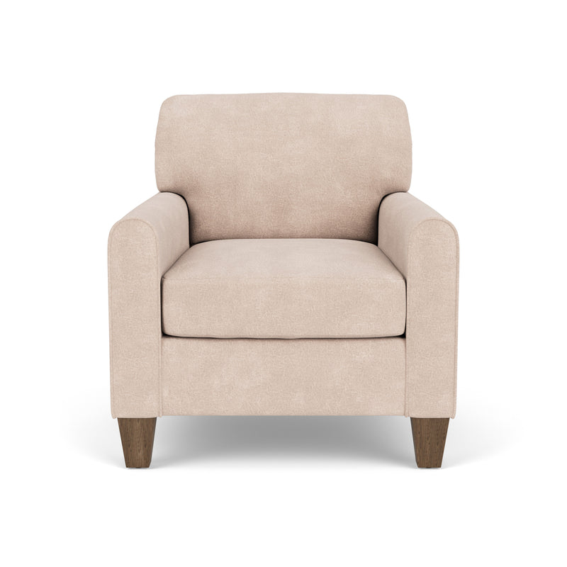 Moxy - Fabric Chair, Rounded Mailbox Arms