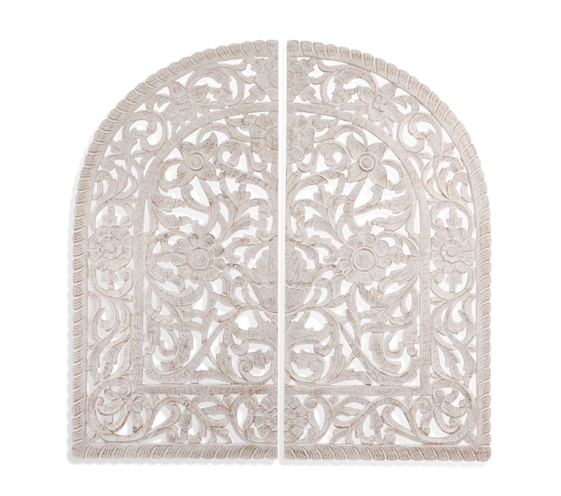 Arched Wall Art - White