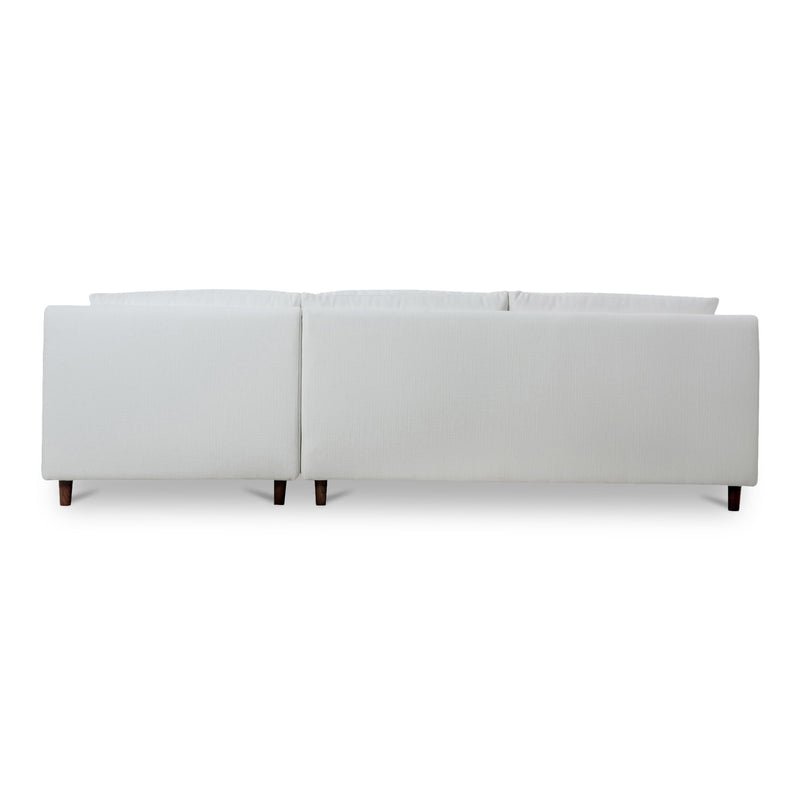 Hutton - Right Sectional - White