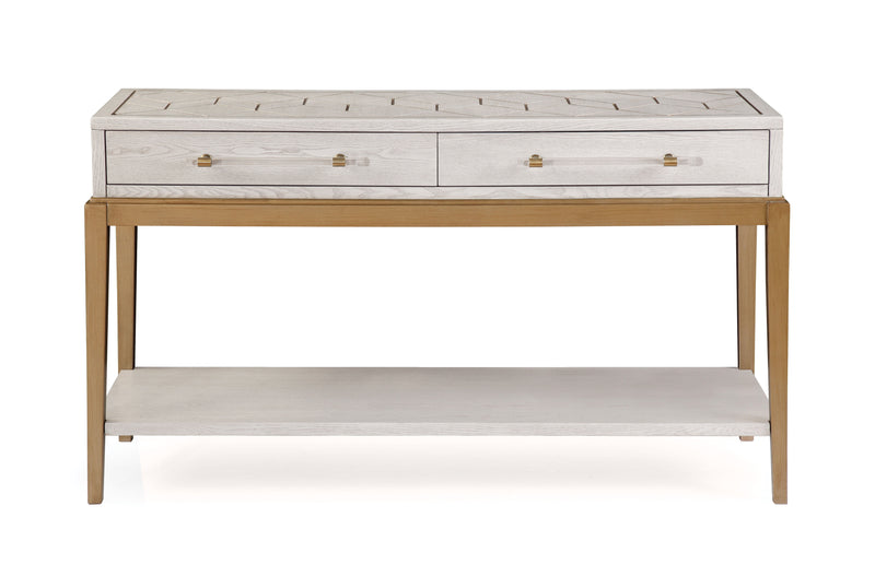 Perrine - Console - White / Gold