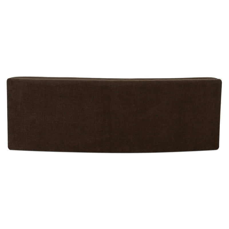 Naomi - Concave Sofa - Dark Brown