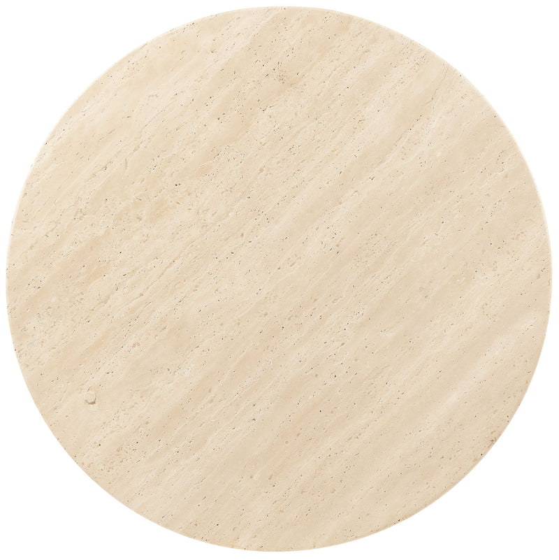 Driftwood - Round Side Table - Beige / Gray