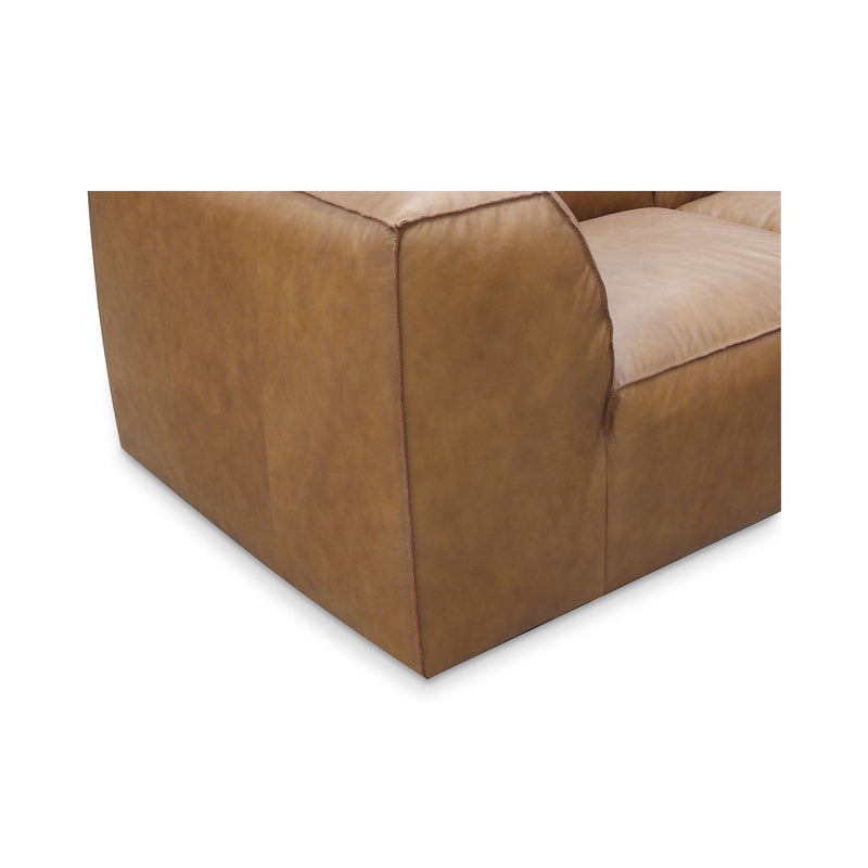 Form - Classic L Modular Leather Sectional - Light Brown