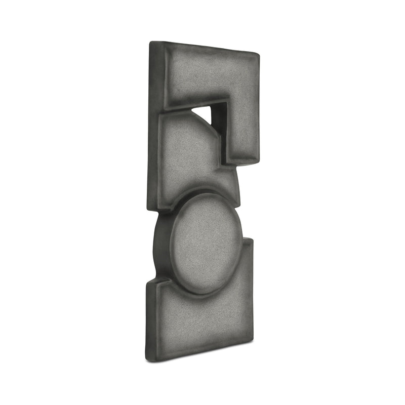 Teo - Wall Sculpture - Charcoal