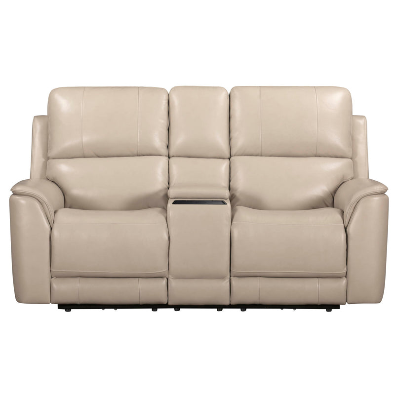Easton - Zero Gravity Power Reclining Tilt Console Loveseat P3 - Steamboat Quartz