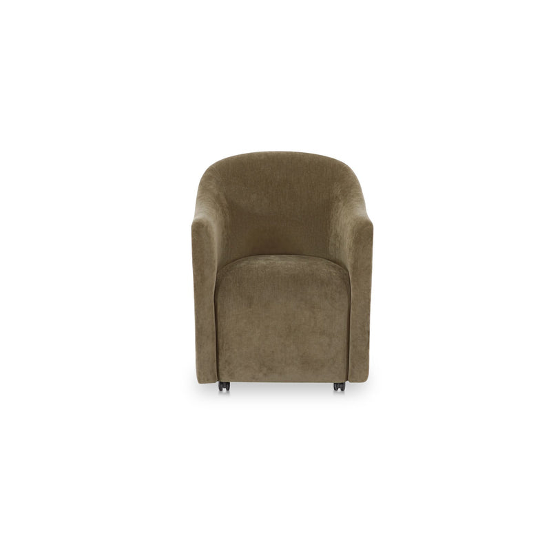 Drava - Rolling Dining Chair - Green