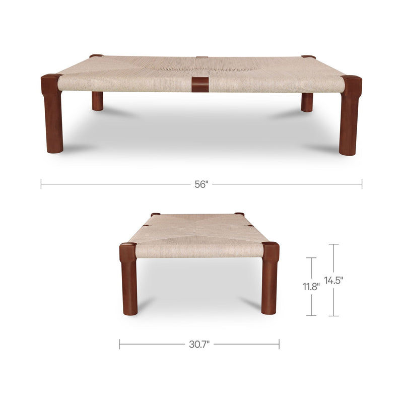 Kaia - Outdoor Coffee Table - Dark Brown