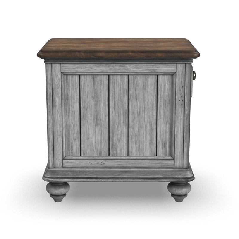 Plymouth - Chairside Table - Gray