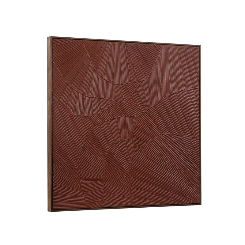 Flutter - Framed Painting - Maroon