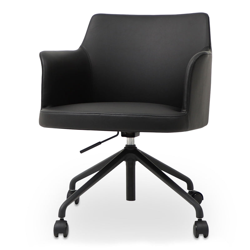Morris - PVC Office Chair - Black