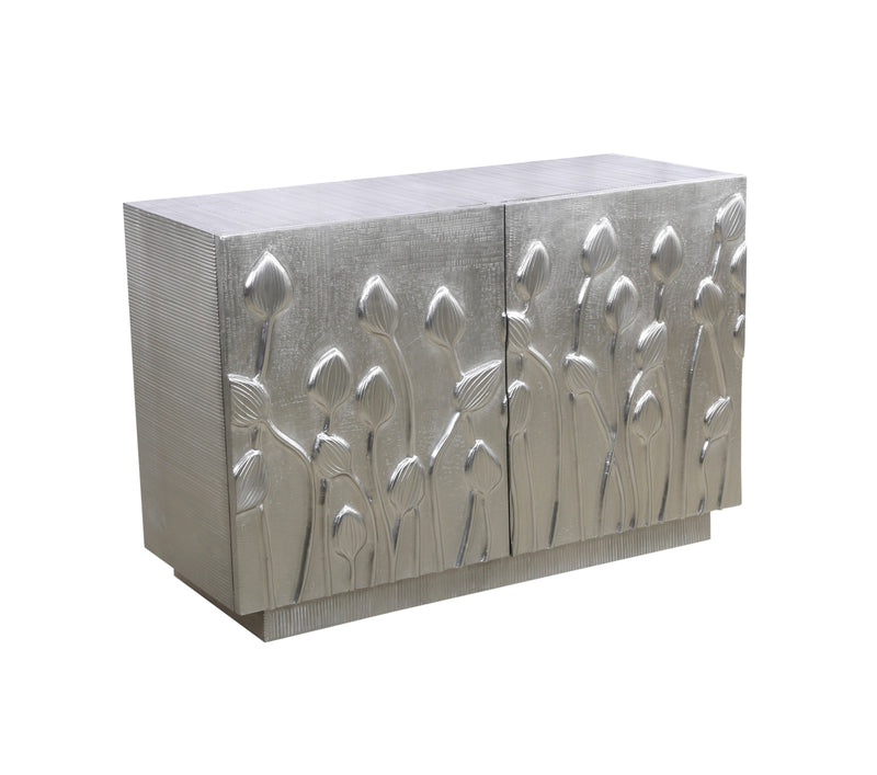 Petal - Bar Cabinet - German Silver